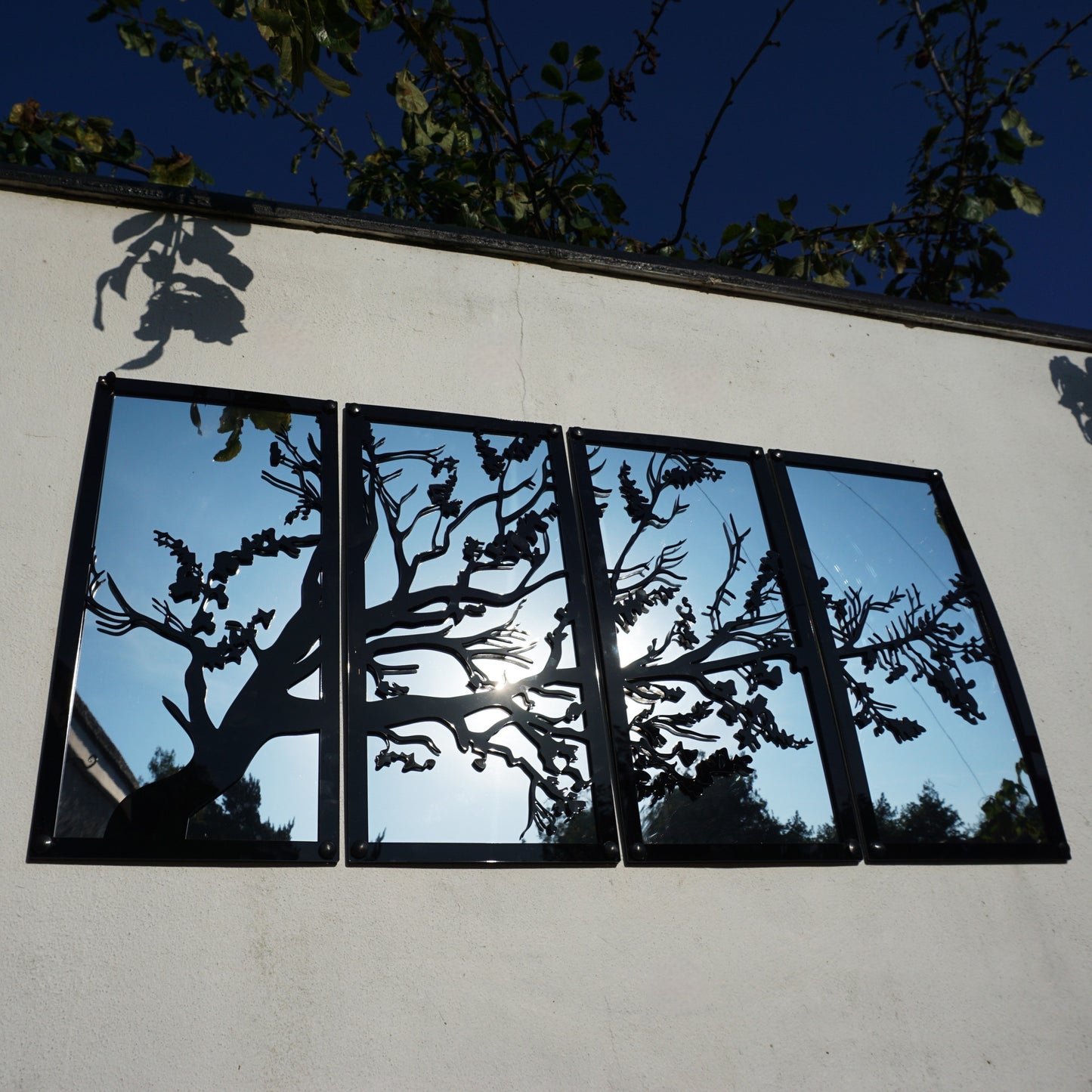SunCatcher Garden Mirror Set of Four Panels Tree - Hot Tub Shop