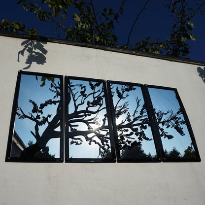 SunCatcher Garden Mirror Set of Four Panels Tree - Hot Tub Shop