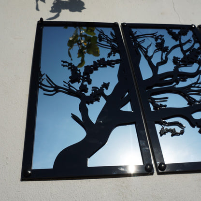 SunCatcher Garden Mirror Set of Four Panels Tree - Hot Tub Shop