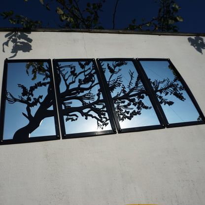 SunCatcher Garden Mirror Set of Four Panels Tree - Hot Tub Shop