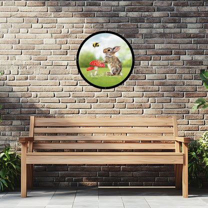 SunCatcher Garden Mirror Barney and Fred Illustrations by Bree Merryn - Hot Tub Shop