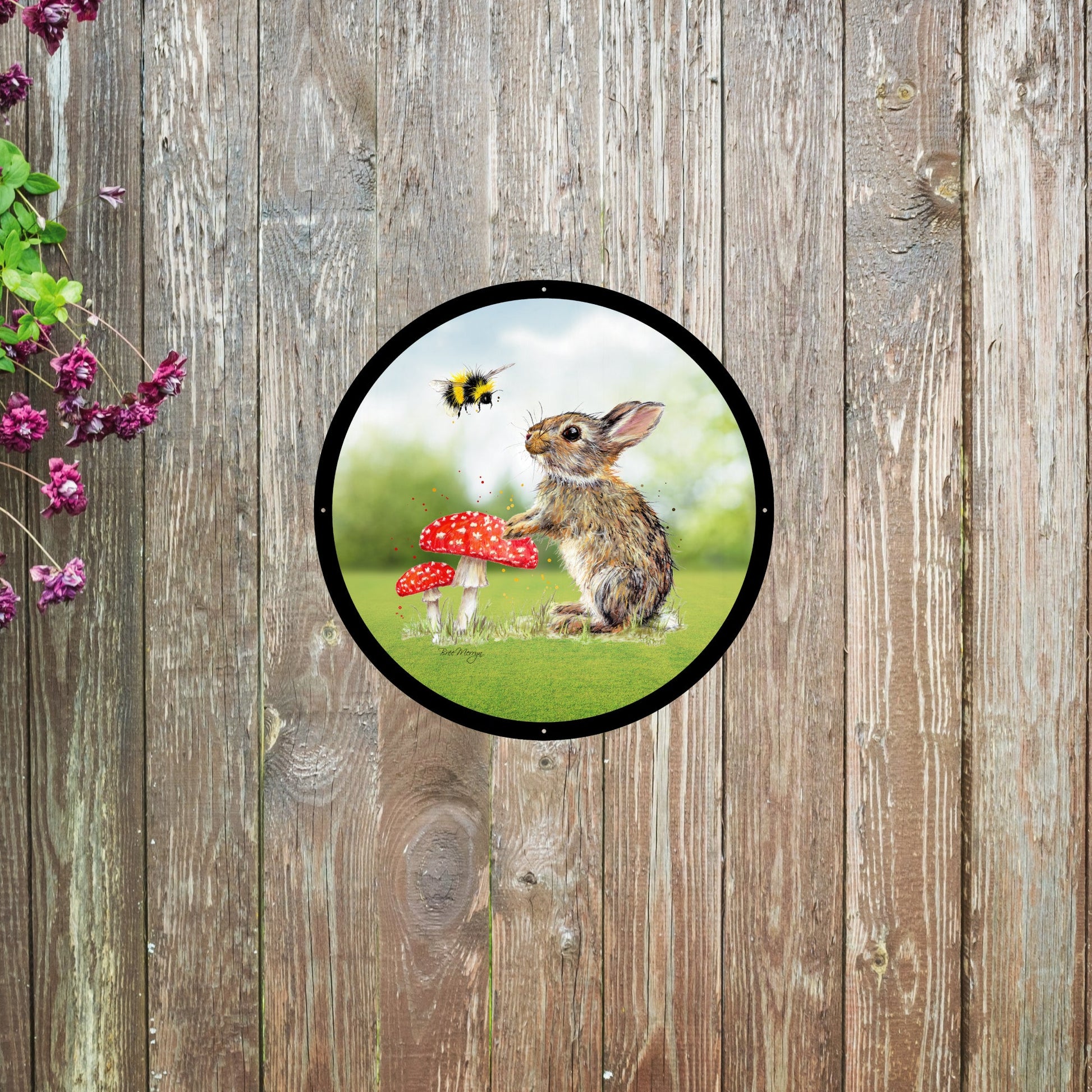 SunCatcher Garden Mirror Barney and Fred Illustrations by Bree Merryn - Hot Tub Shop