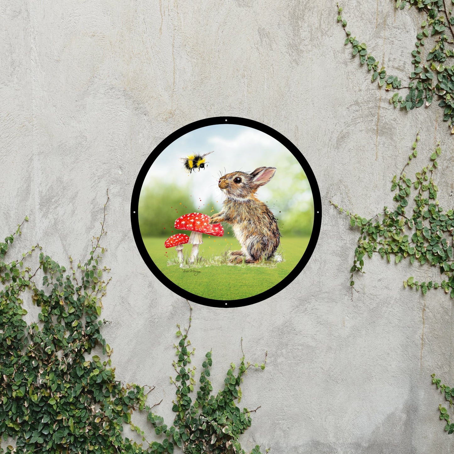 SunCatcher Garden Mirror Barney and Fred Illustrations by Bree Merryn - Hot Tub Shop