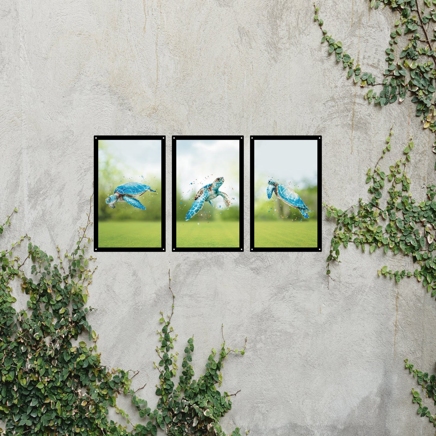 SunCatcher Garden Mirror Set 3 Turtle Tribe Illustrations by Bree Merryn - Hot Tub Shop