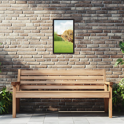 SunCatcher Garden Mirror Brody, the Highland Cow – Rectangular Illustrations by Bree Merryn - Hot Tub Shop