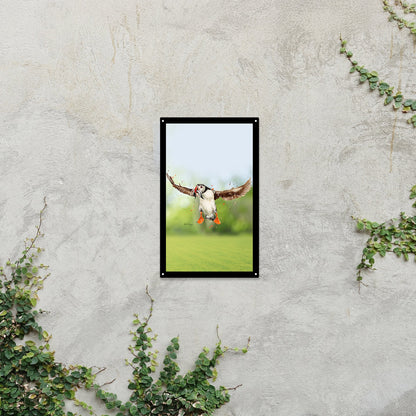 SunCatcher Garden Mirror Flying Puffin by Bree Merryn - Hot Tub Shop