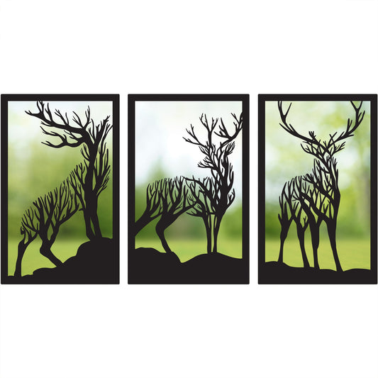 SunCatcher Garden Mirror Set 3 Stags - Hot Tub Shop