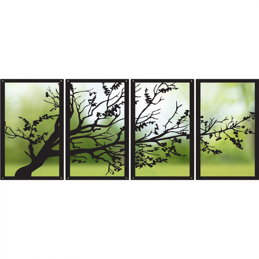 SunCatcher Garden Mirror Set of Four Panels Tree - Hot Tub Shop