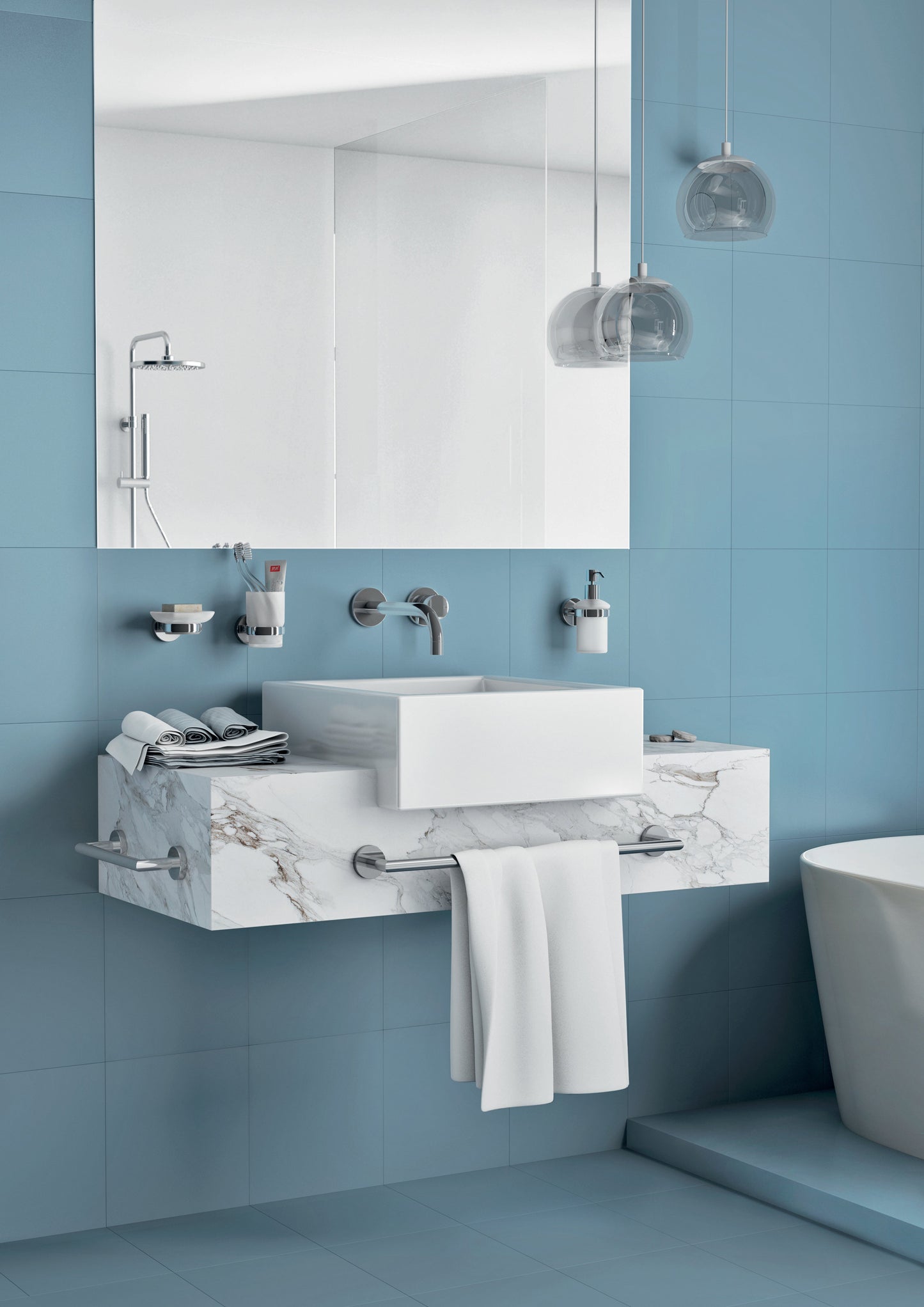 Origins Living Gedy G Pro Towel Rack With Hooks Chrome - Hot Tub Shop