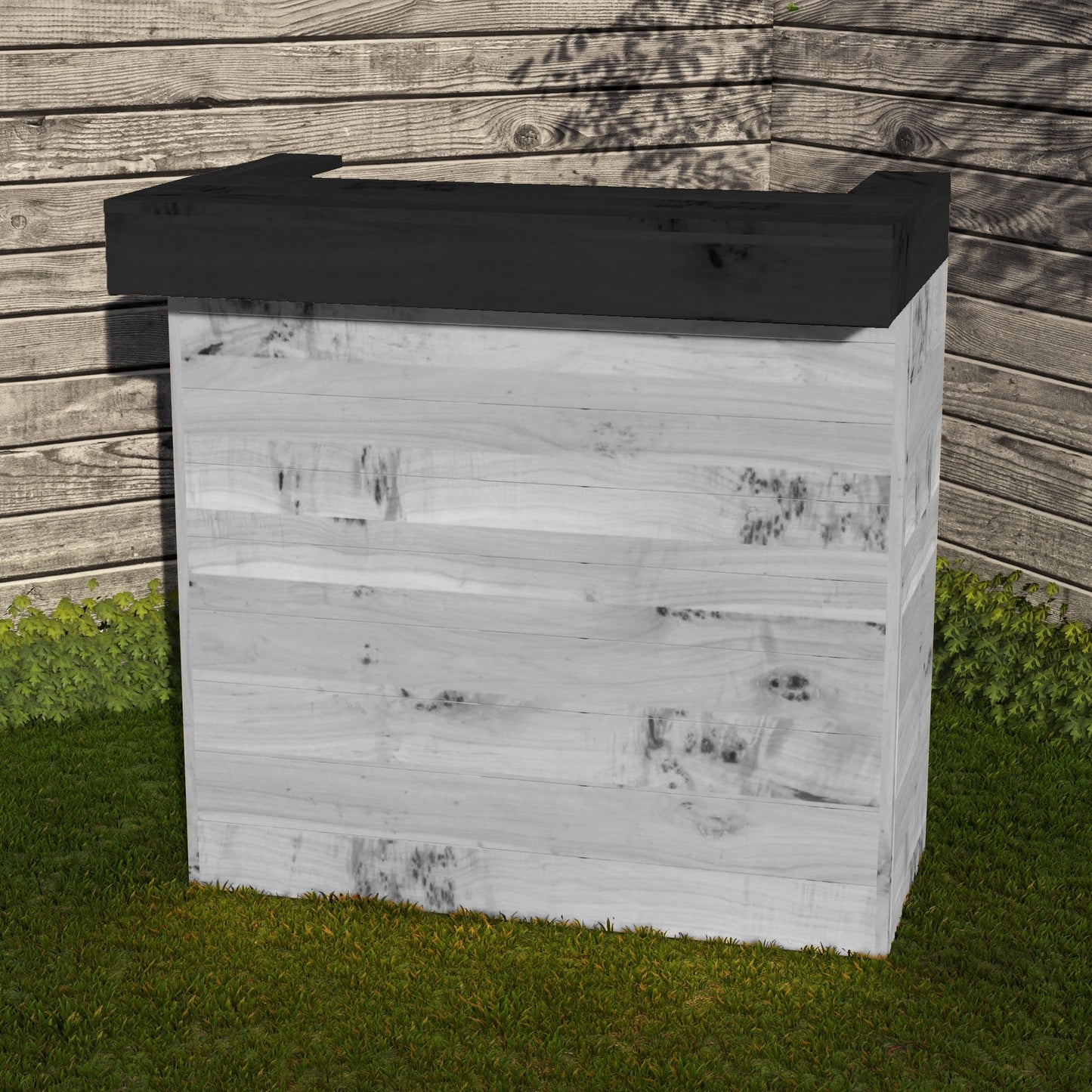 Rustic Wooden Pallet Bar - 100cm - Hot Tub Shop