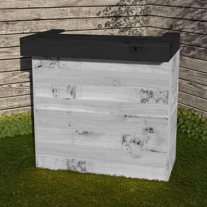 Rustic Wooden Pallet Bar - 100cm - Hot Tub Shop