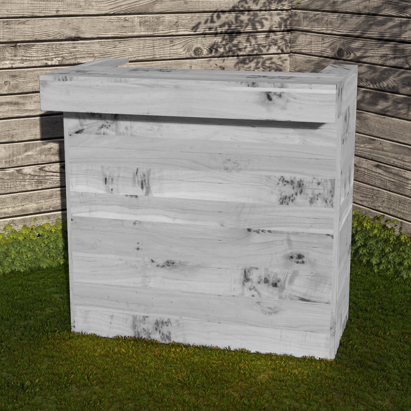 Rustic Wooden Pallet Bar - 100cm - Hot Tub Shop