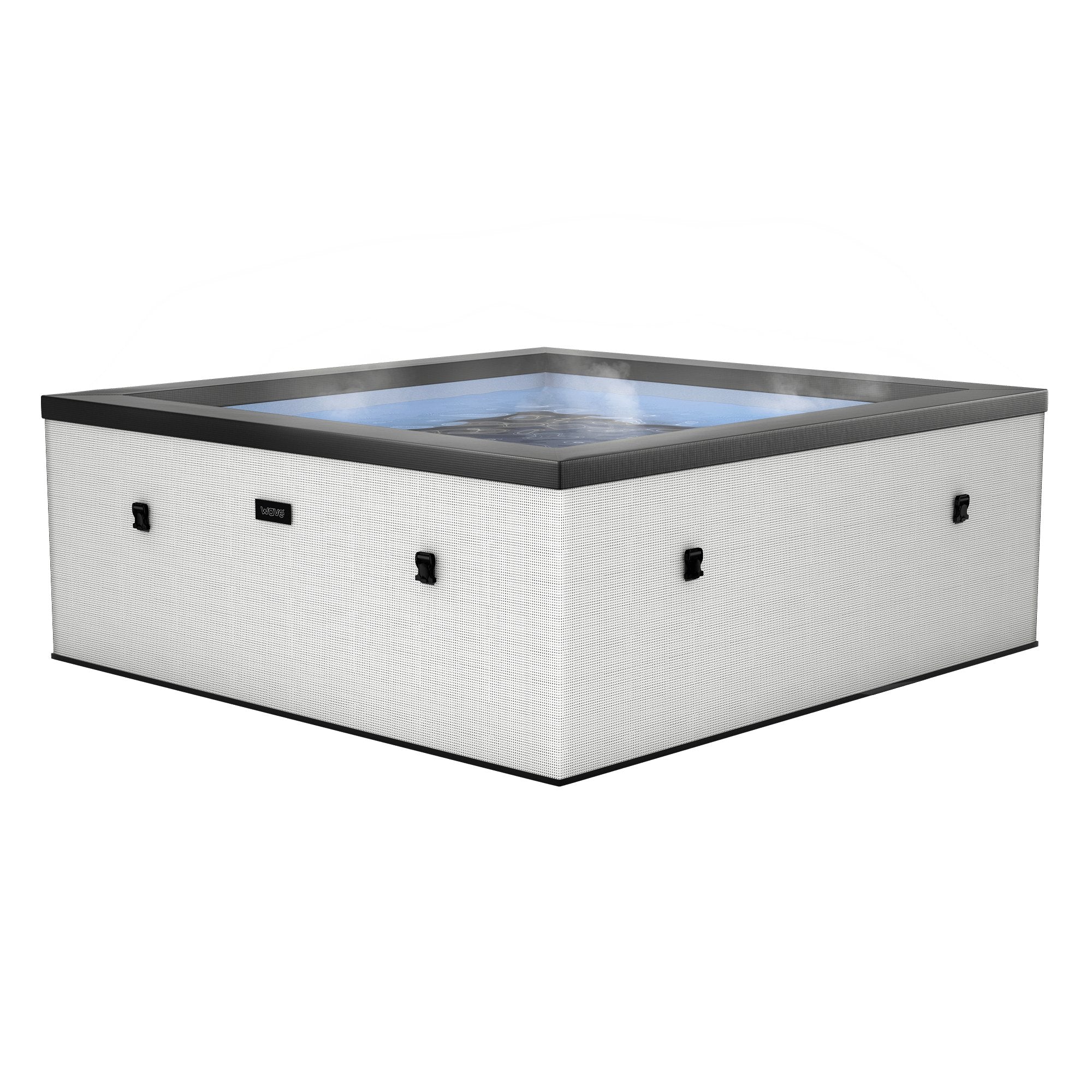 Hot Spring Pebble Wave Garda 4 Person Eco Foam Hot Tub - Pebble White | Hot Tub Shop