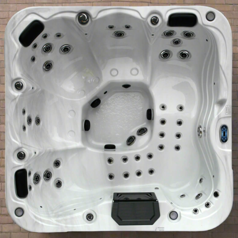 H2O Premium Eco 4500 Series 5-6 Person Hot Tub Spa - White Marble - Hot Tub Shop