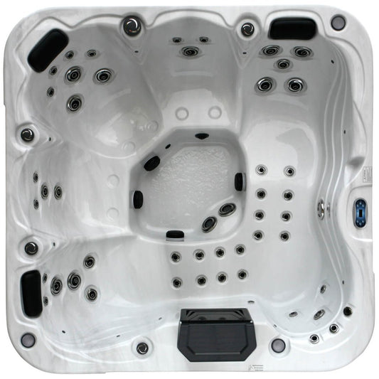 H2O Premium Eco 4500 Series 5-6 Person Hot Tub Spa - White Marble - Hot Tub Shop