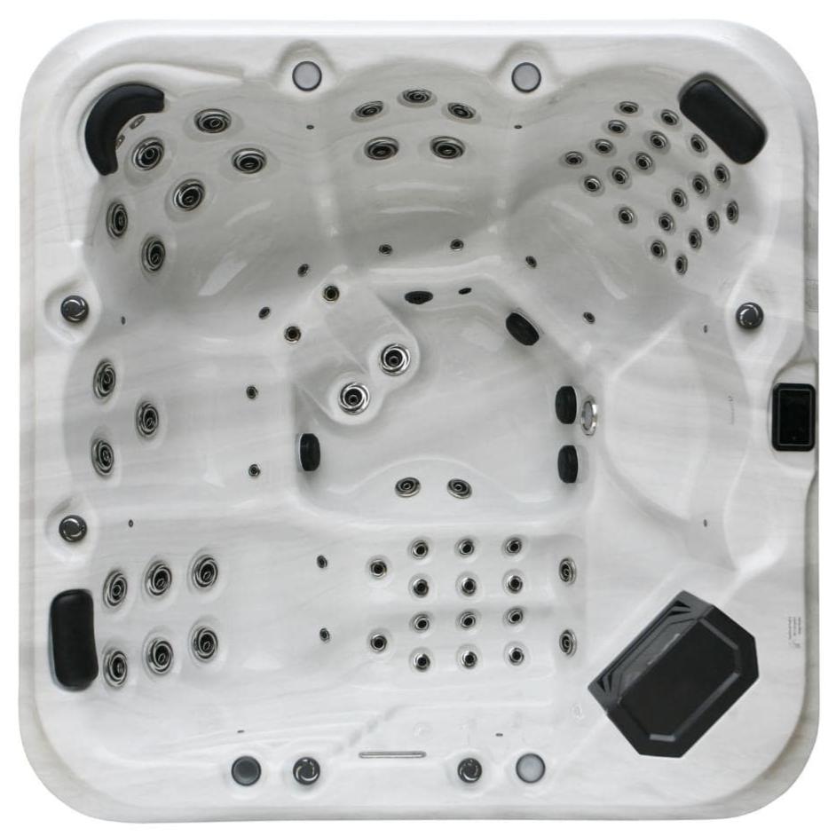 H2O Premium Eco 6000 Series 5-6 Person Hot Tub Spa - White Marble - Hot Tub Shop