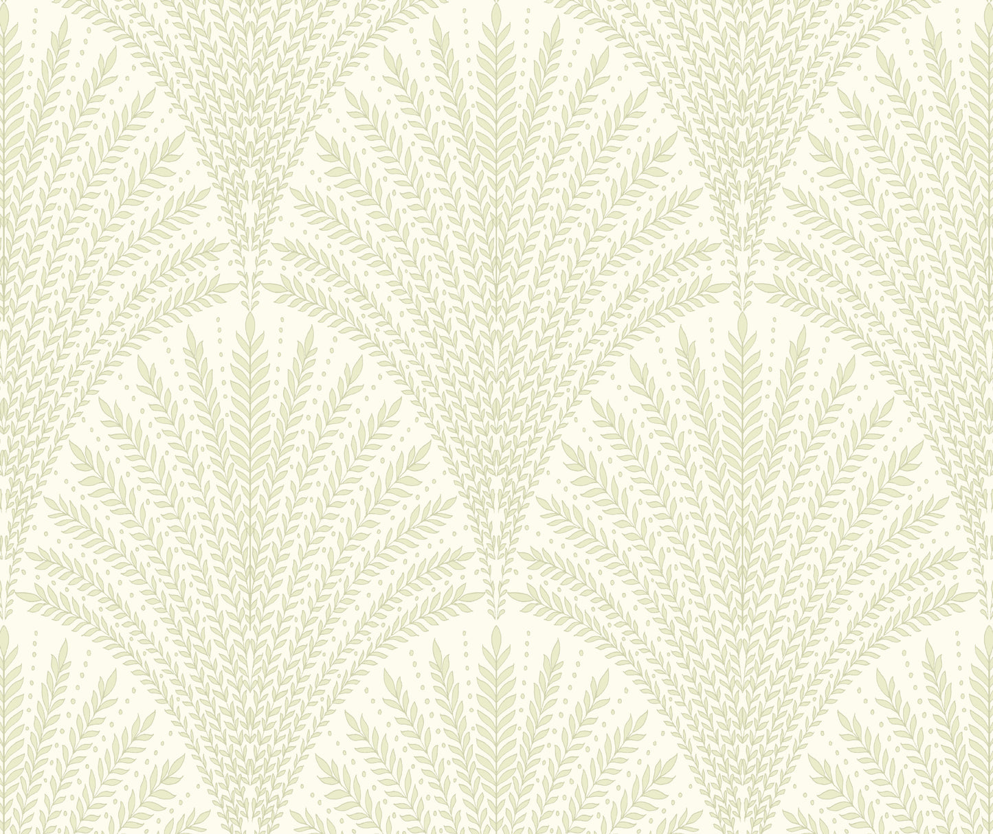 Hoopla Walls Leaf Fan Sage Green