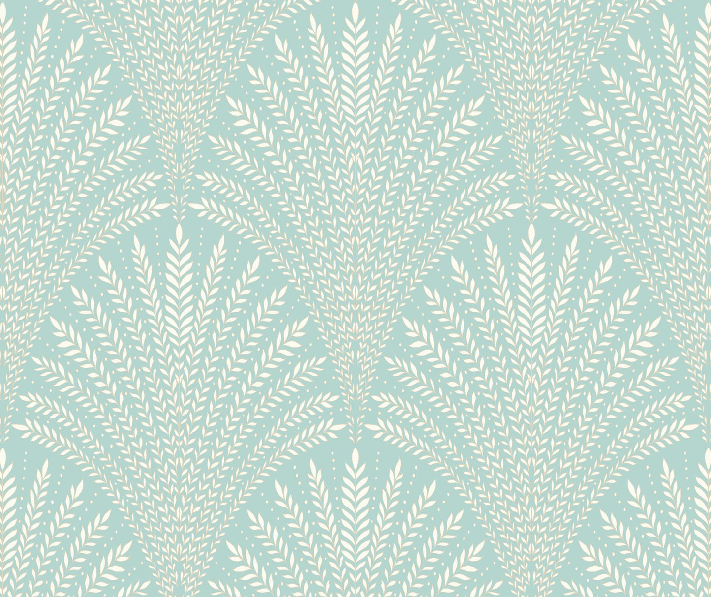 Hoopla Walls Leaf Fan Duck Egg Blue