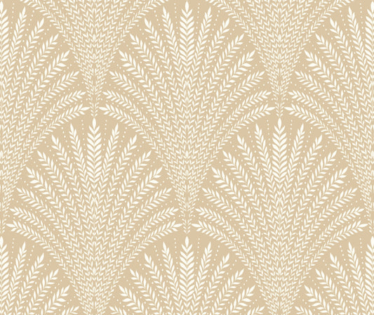 Hoopla Walls Leaf Fan Gold