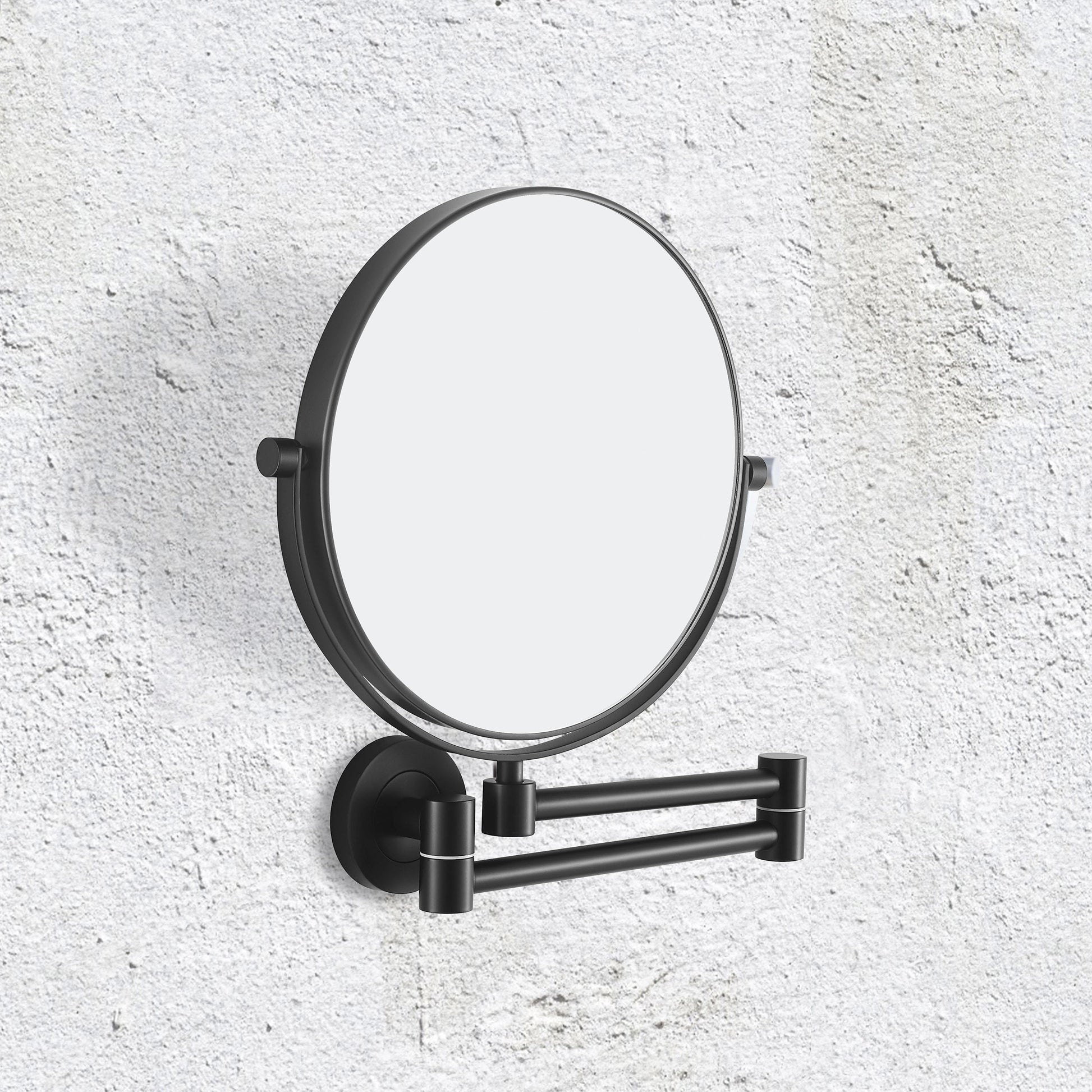 Origins Living Hutton Reversible 5 X Magnifying Wall Mirror Matt Black - Hot Tub Shop