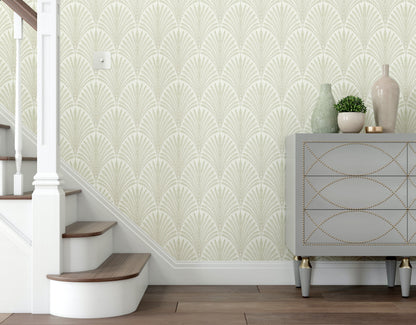 Hoopla Walls Leaf Fan Sage Green