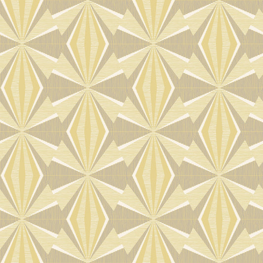 Hoopla Walls Sunray Diamond Grey Yellow