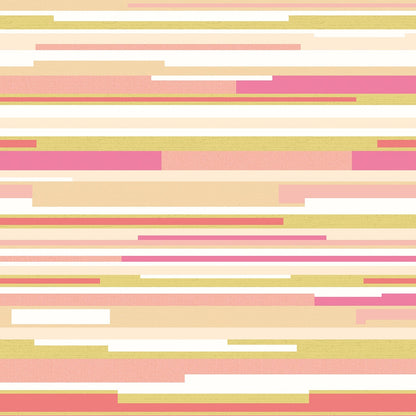 Hoopla Walls Horizontal Stripe Pink Green