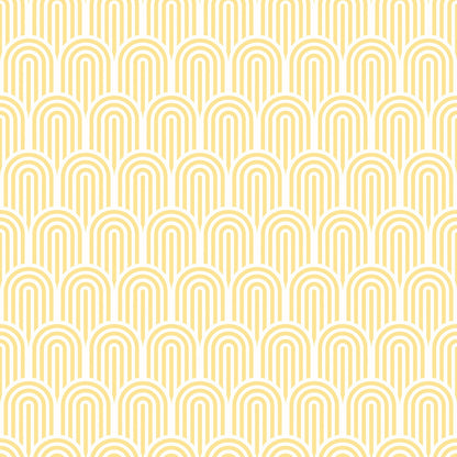 Hoopla Walls Retro Arch Yellow