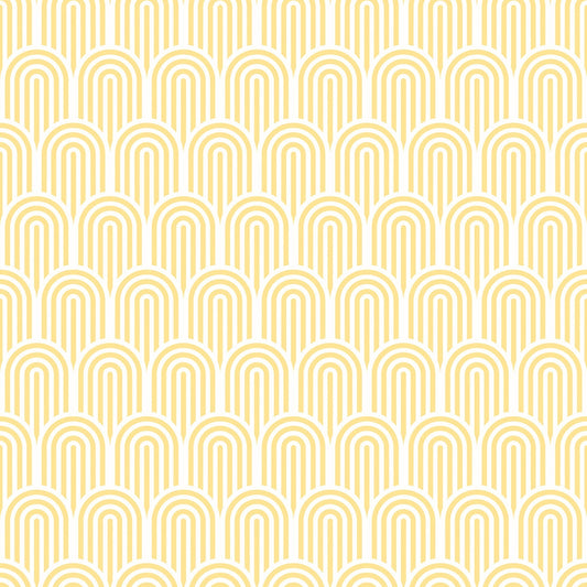 Hoopla Walls Retro Arch Yellow