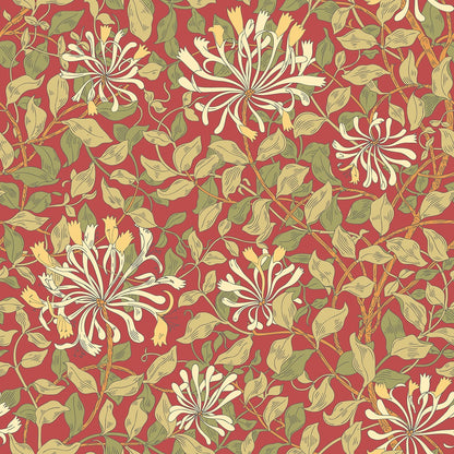 Hoopla Walls Honeysuckle Leaf Trail Terracotta