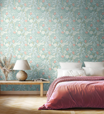 Hoopla Walls Seaweed Garden Seafoam