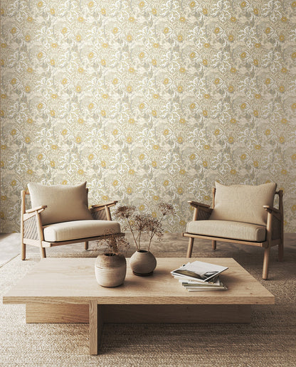 Hoopla Walls Seaweed Garden Fossil Grey