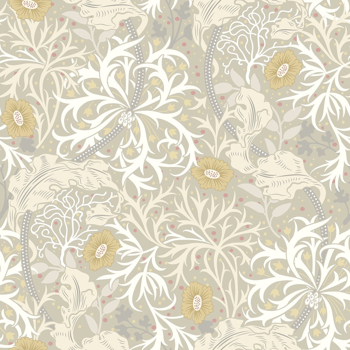 Hoopla Walls Seaweed Garden Fossil Grey