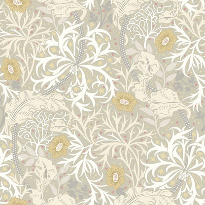 Hoopla Walls Seaweed Garden Fossil Grey