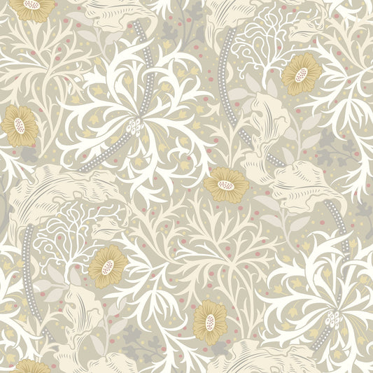 Hoopla Walls Seaweed Garden Fossil Grey