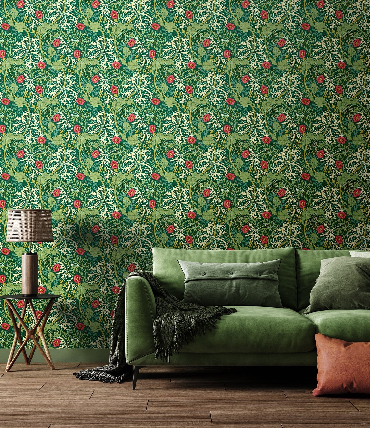 Hoopla Walls Seaweed Garden Emerald
