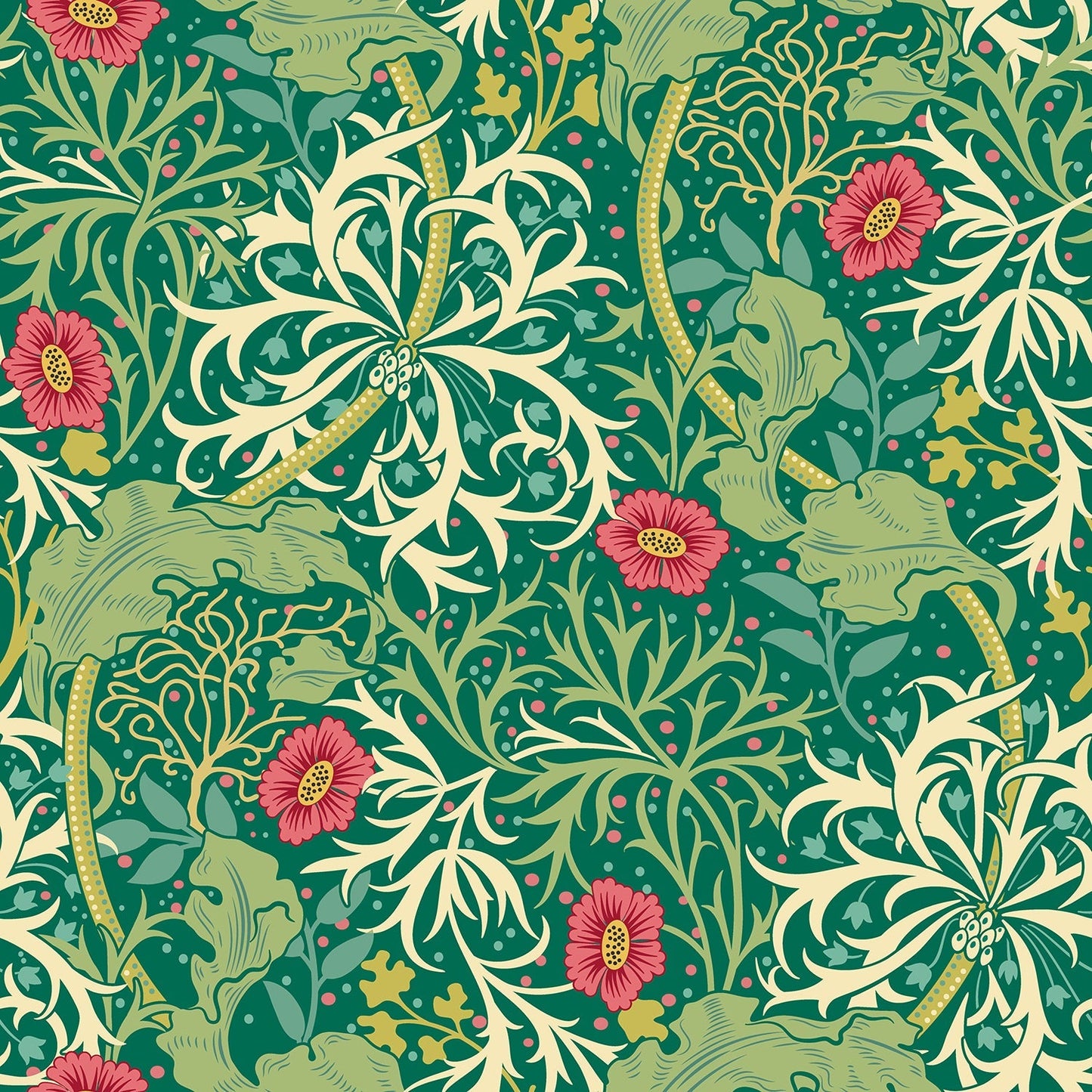 Hoopla Walls Seaweed Garden Emerald