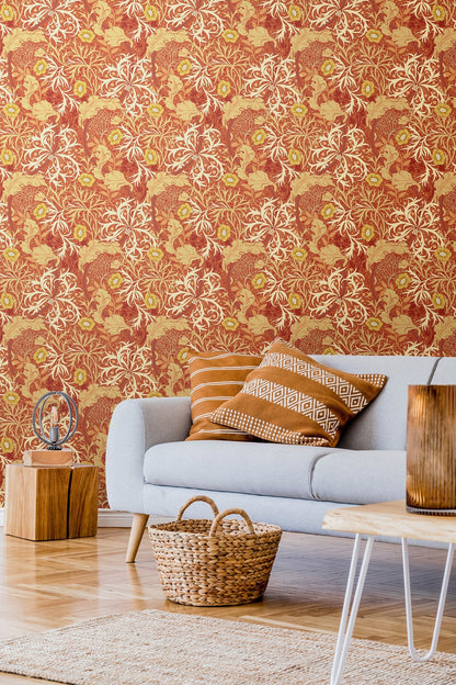 Hoopla Walls Seaweed Garden Amber