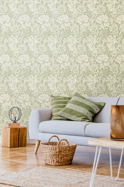 Hoopla Walls Chrysanthemum Sage Green - Hot Tub Shop