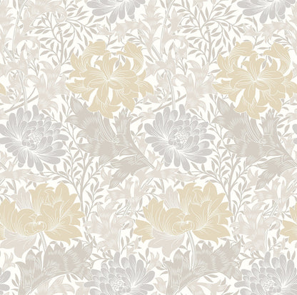 Hoopla Walls Chrysanthemum Natural Stone