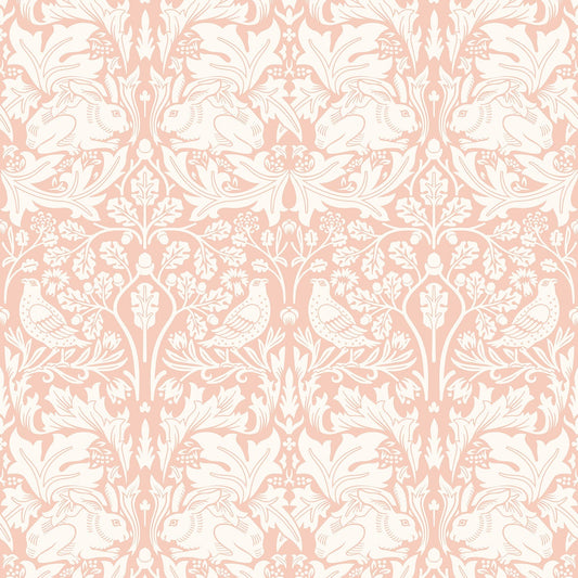 Hoopla Walls Forest Rabbit Soft Pink