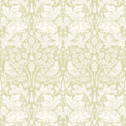 Hoopla Walls Forest Rabbit Pale Green