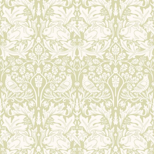 Hoopla Walls Forest Rabbit Pale Green