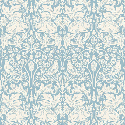 Hoopla Walls Forest Rabbit Blue