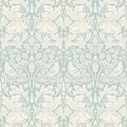 Hoopla Walls Forest Rabbit Duck Egg Blue