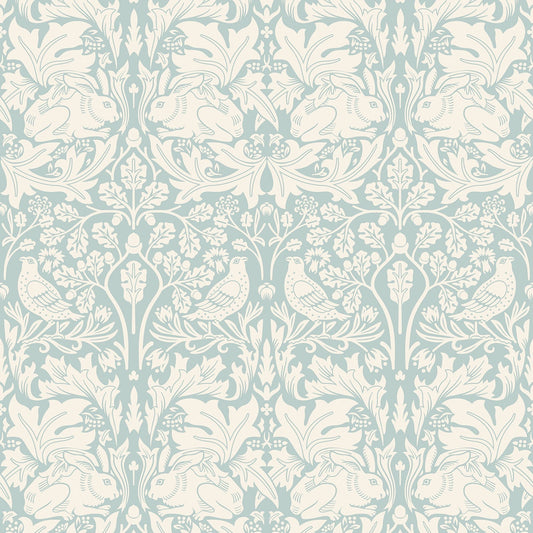 Hoopla Walls Forest Rabbit Duck Egg Blue