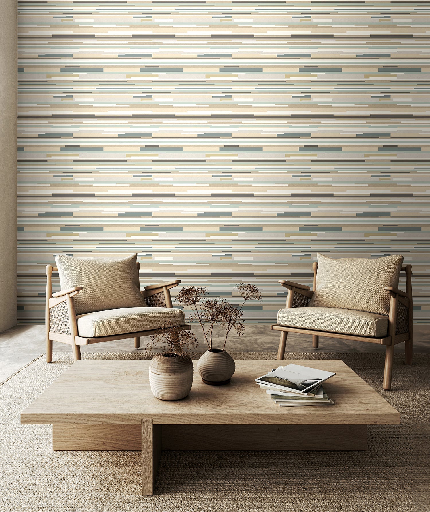 Hoopla Walls Horizontal Stripe Grey - Hot Tub Shop