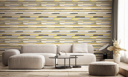 Hoopla Walls Horizontal Stripe Olive Green