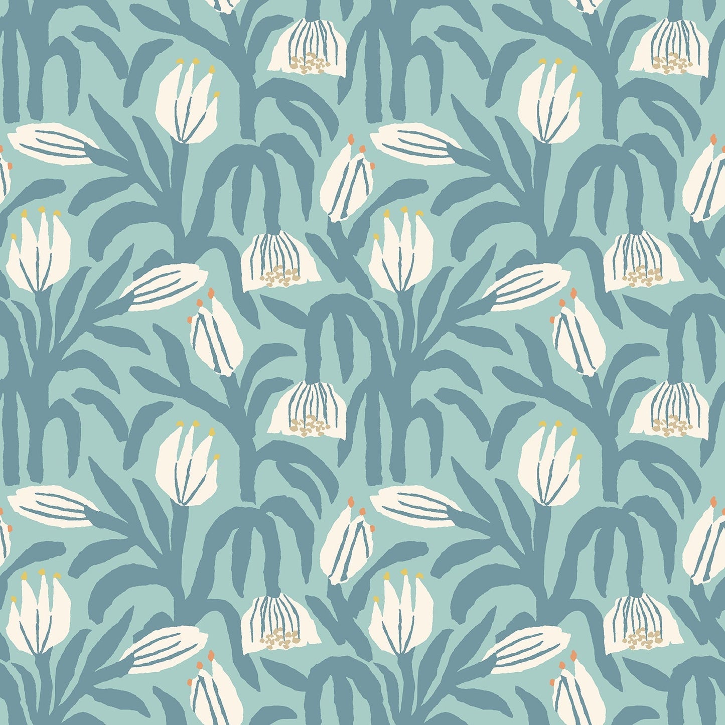 Hoopla Walls Chunky Flower Denim