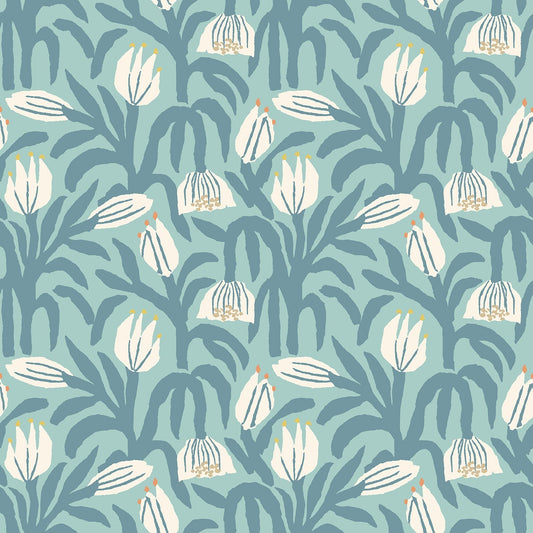 Hoopla Walls Chunky Flower Denim